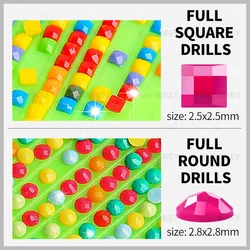 Wholesale DMC 447 Colors Full Round/square Drill Diamond Rhinestone,Diamond Painting sale Full Stone crystal Beads Accessory