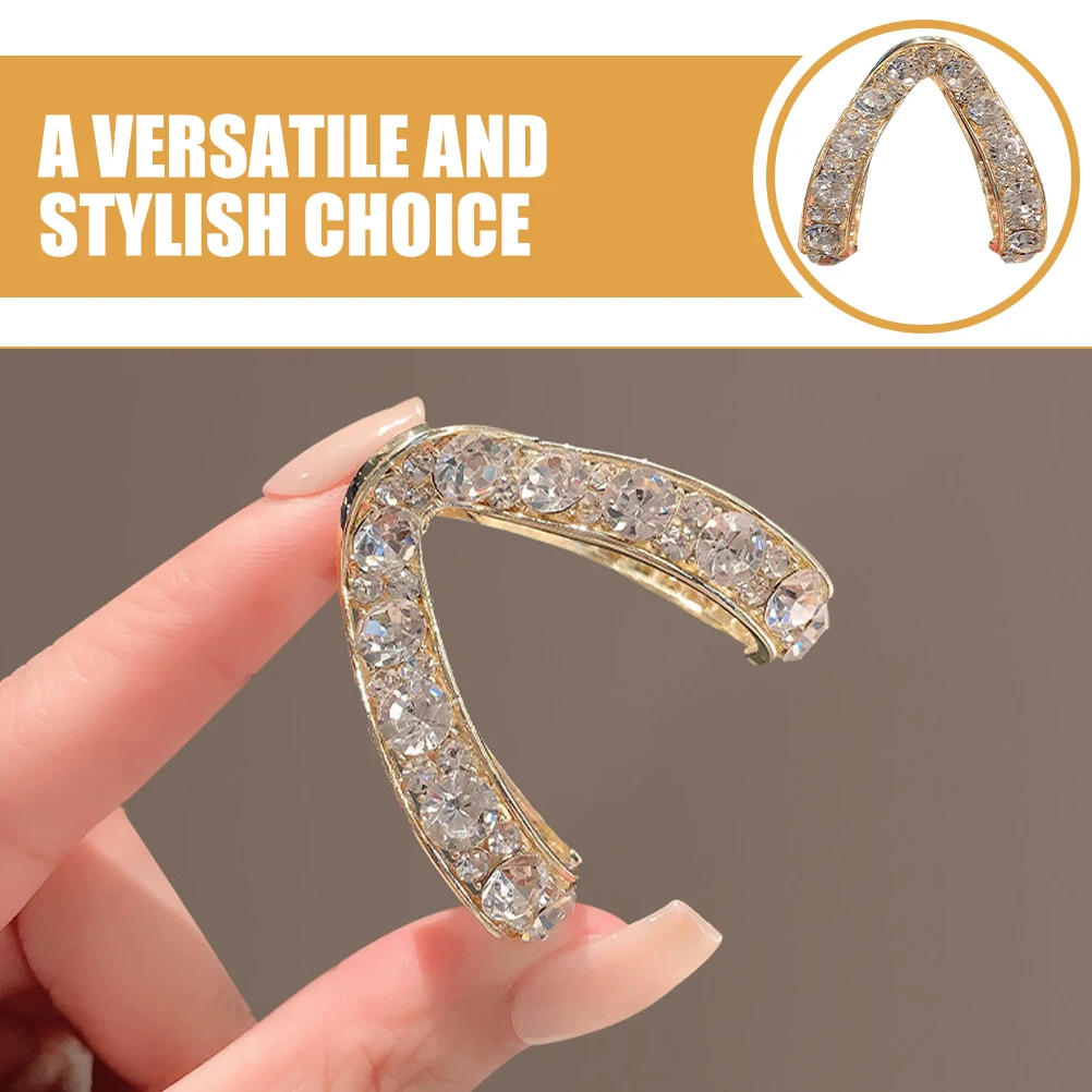 

Full Clips High Ponytail Rhinestone Alloy Gripper Jaw Accessories Thin Hair Women Stylish Decorative Metal Claw