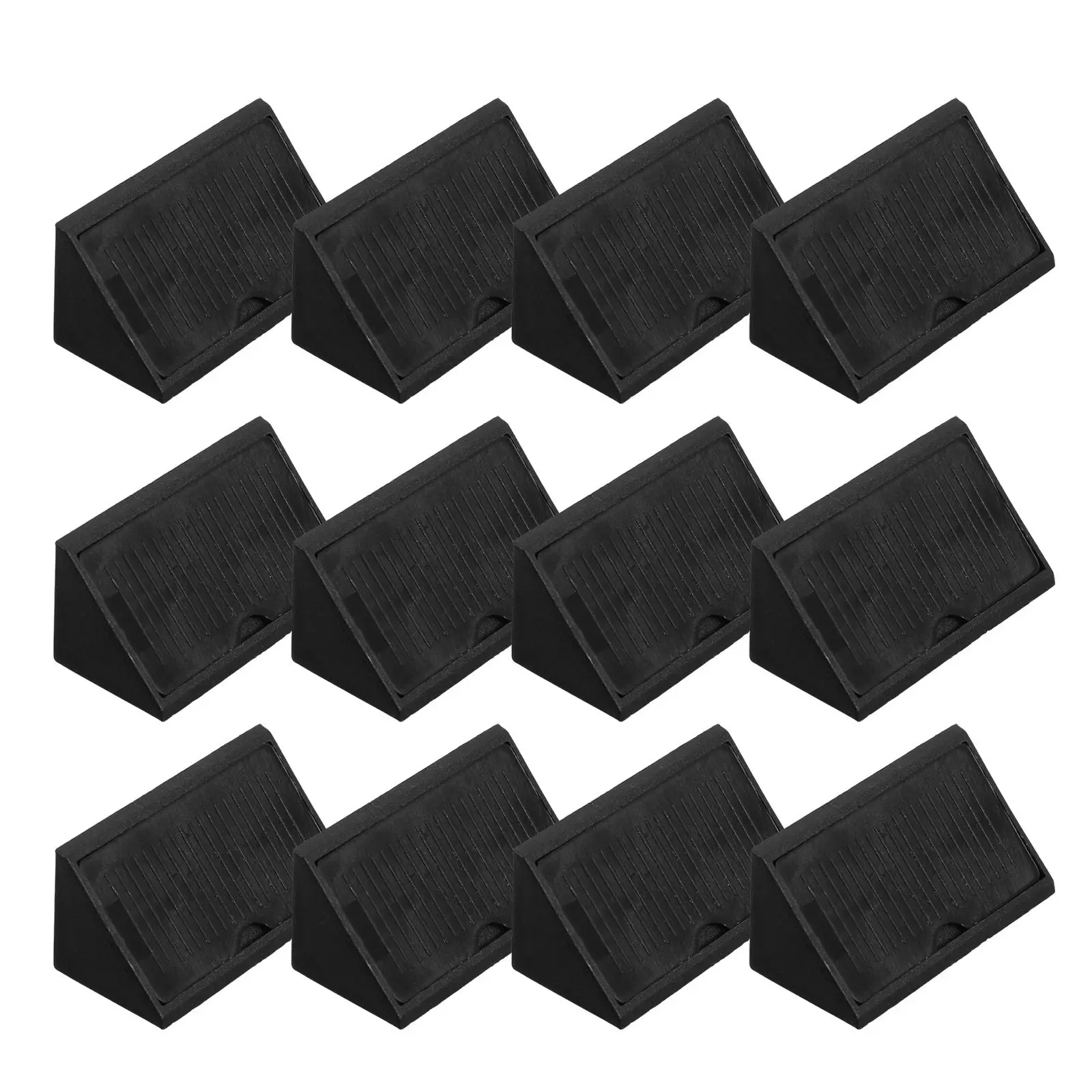 50Pcs Furniture Corner Brackets Thickened Heavy Duty Angle Brackets Plastic Cover Cabinet Wardrobe Connection Universal Triangle