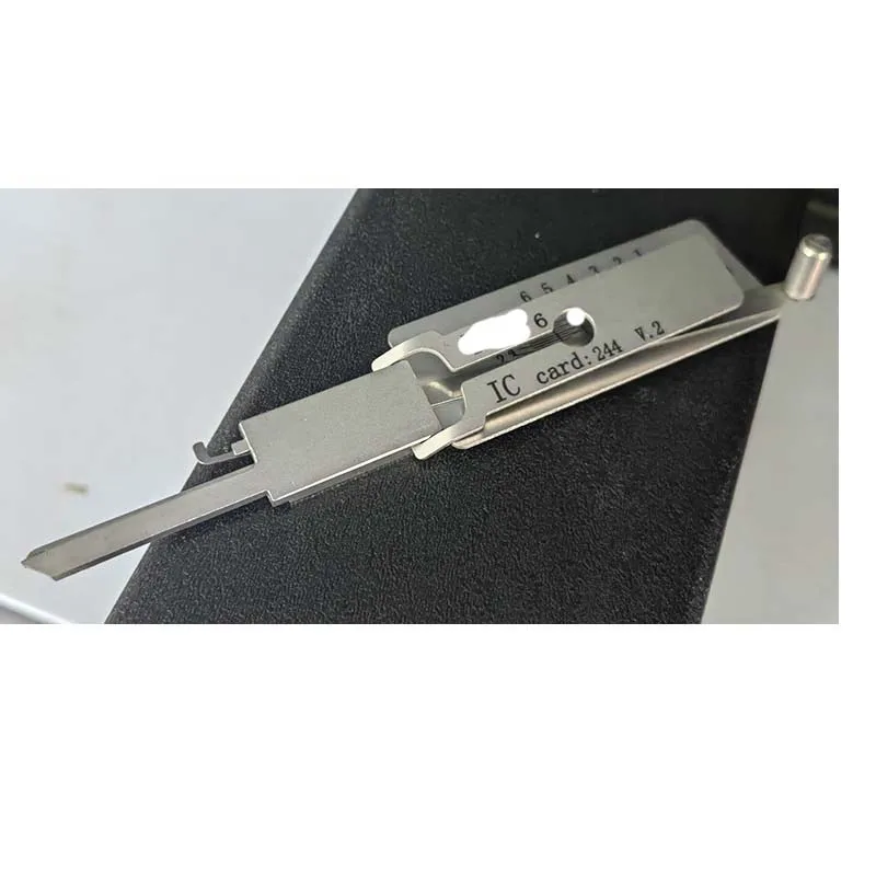 ชุดเครื่องมือช่างกุญแจรุ่นใหม่ล่าสุด Lishi Style 4 ชิ้น Y Ale 6 Yale6B Y Ale 5 Yale5B V.2 สีเงิน รุ่นอัปเดต สำหรับปลดล็อค Civic Lock