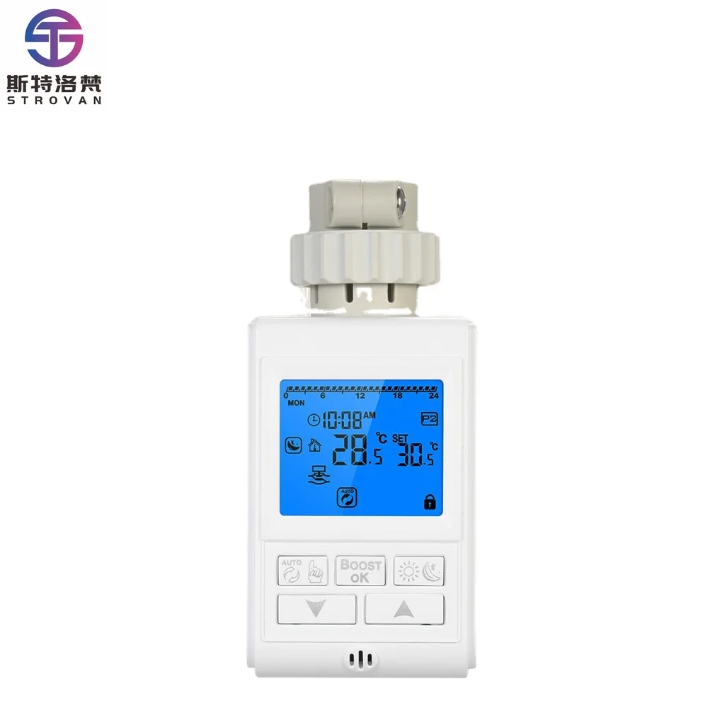 Smart  Hydronic Radiator Valve Wifi Zigbee Electric Underfloor Heating Thermostat Weekly Programmable with 4G Feature