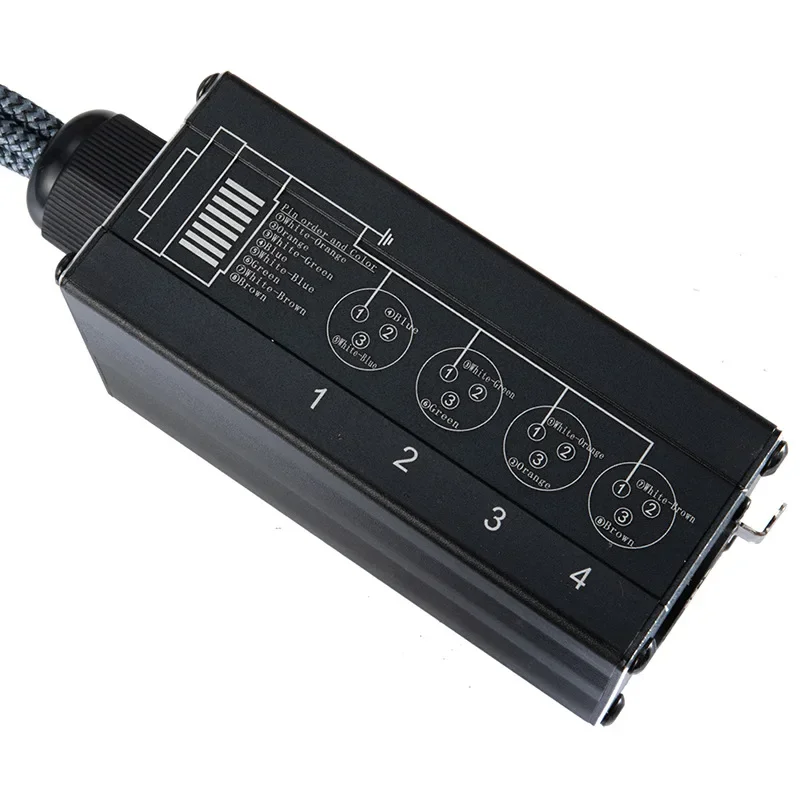 RJ45 To XLR Audio Cable DMX Splitter For Snake Cable Network Extension Of Stage Or Studio Recording