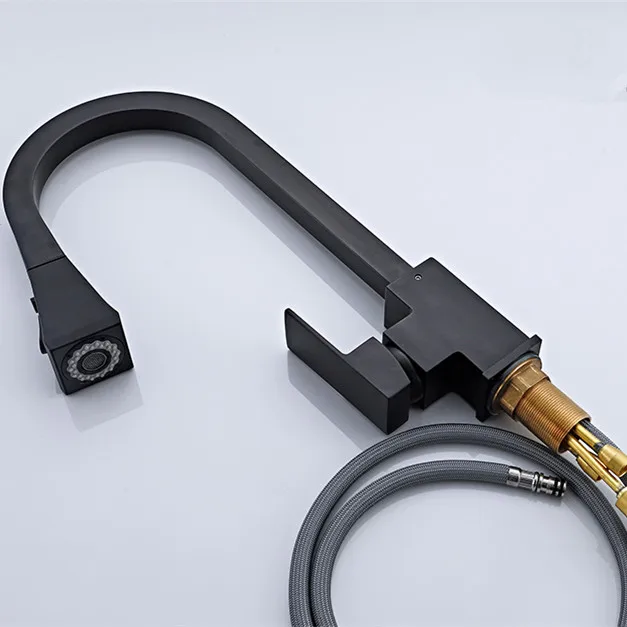 Square Touch Kitchen Sink Faucets Quality Stainless Steel Hot Cold Pull Out Kitchen Mixer Tap Smart Touch Sensor Kitchen Faucet