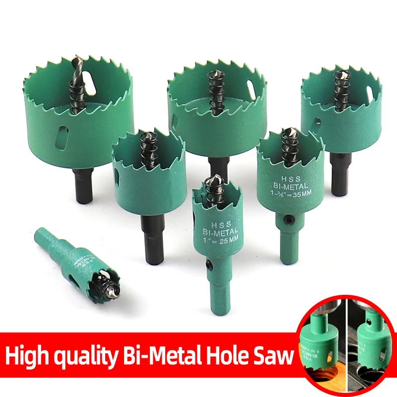 

HSS Steel Drill Bits 15-100mm High-Speed Iron Plate Plasterboard Core Hole Saw M42 Punchers Metal Foret for Opening