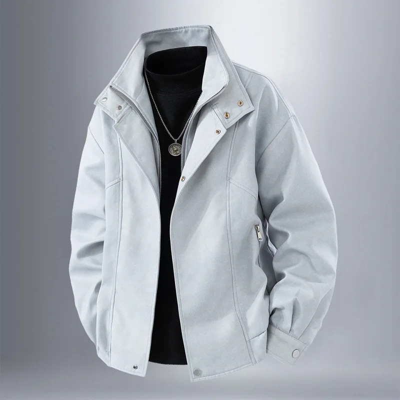 Men's American-Style Casual Jacket Spring Autumn 2025 Windproof Breathable Comfortable Durable Fashion Outerwear