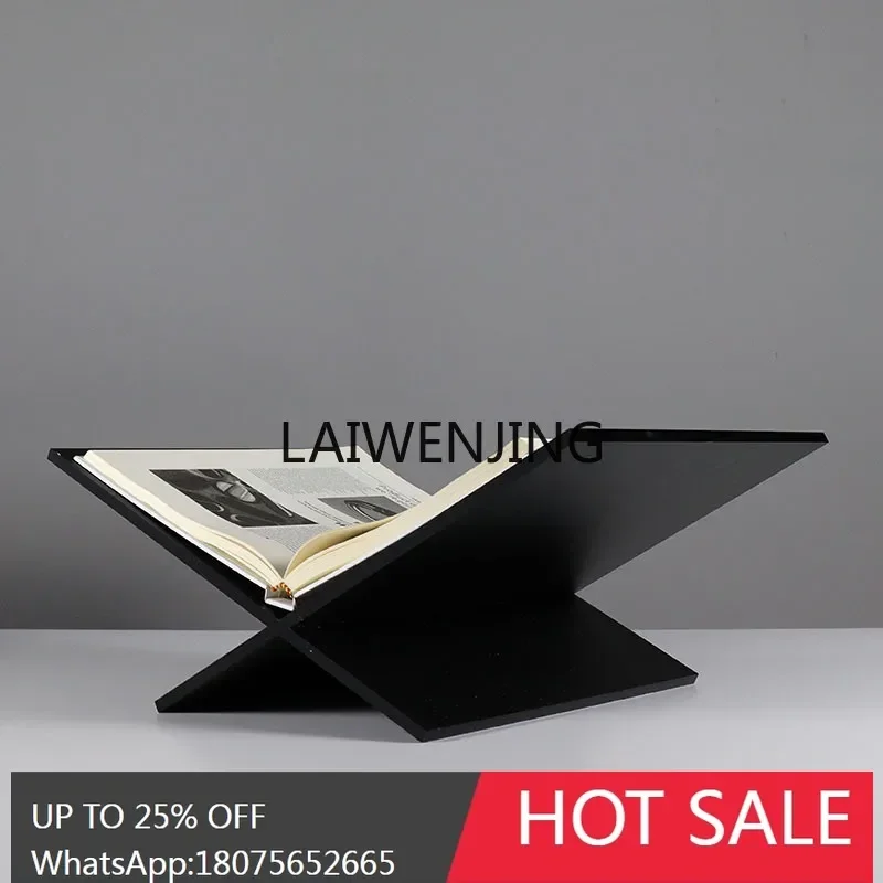 SGF x-shaped bookshelf ornament book holder tripod magazine model room newspaper display rack