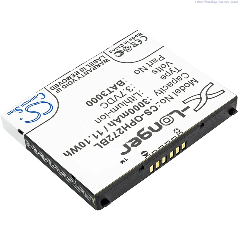 Cameron Sino 3.7V 3000mAh Barcode Scanner Battery T65114B00028, BAT3000 for Opticon H-27, H-27 1D, H-27 2D