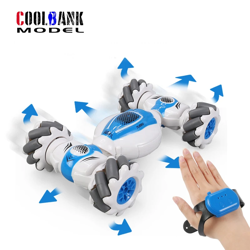 4WD Mini RC Stunt Cars 2.4Ghz Gesture Dual-Control Toys Rotation Electric 4CH Remote Control Smart Toy Car Kids Summer Gifts