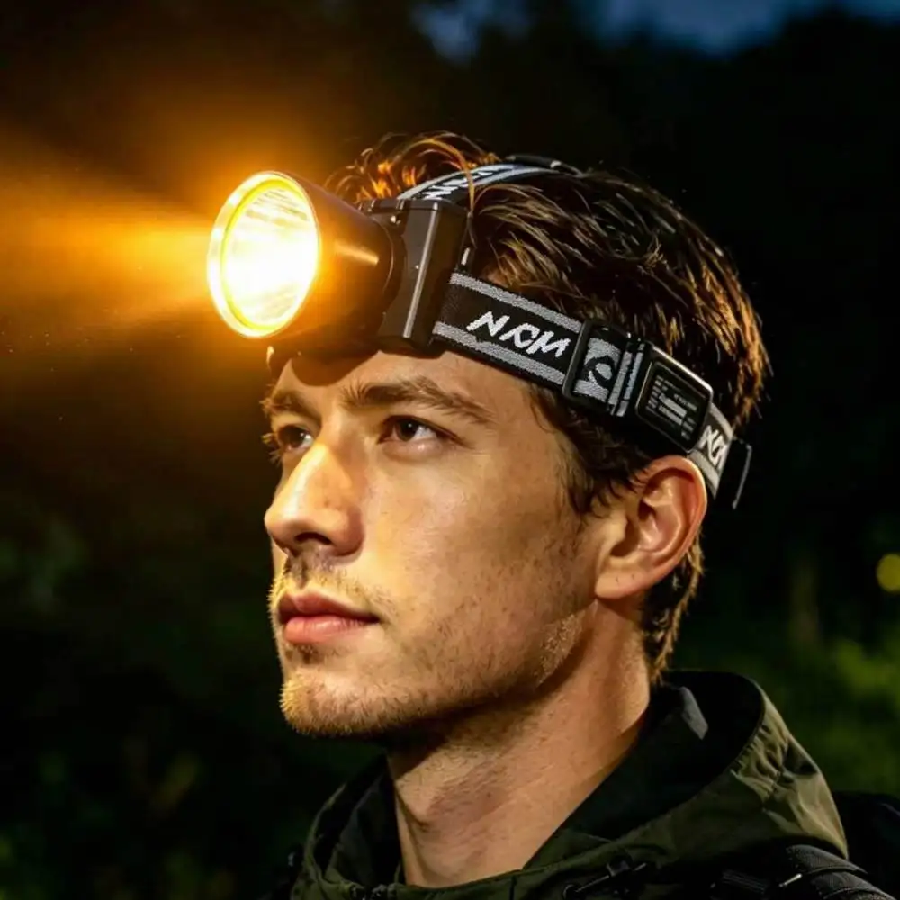 High Performance White Laser LED Headlamp Super Bright Headlight For Outdoor Hiking Camping Searching Night Fishing Equipment