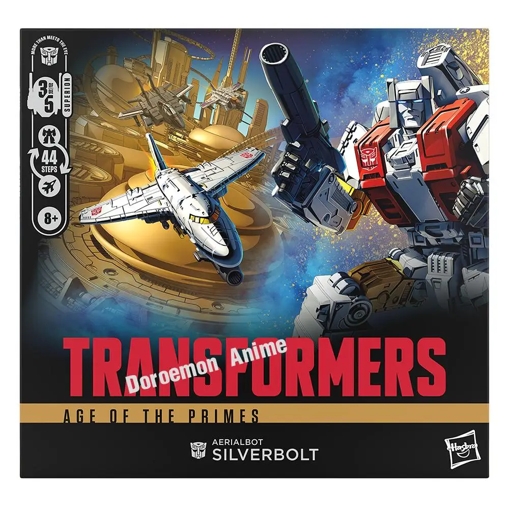 Disponibile originale Hasbro Transformers Age of The Primes Commander Class Aerialbot Silverbolt 17 cm Movie Action Figure Model Gift