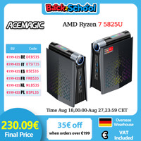 ACEMAGIC S3A Mini PC Gaming AMD Ryzen 7 5825U RAM 16/32GB DDR4 512GB/1TB SSD Gamer Computer RGB Light Control WiFi6 BT5.2