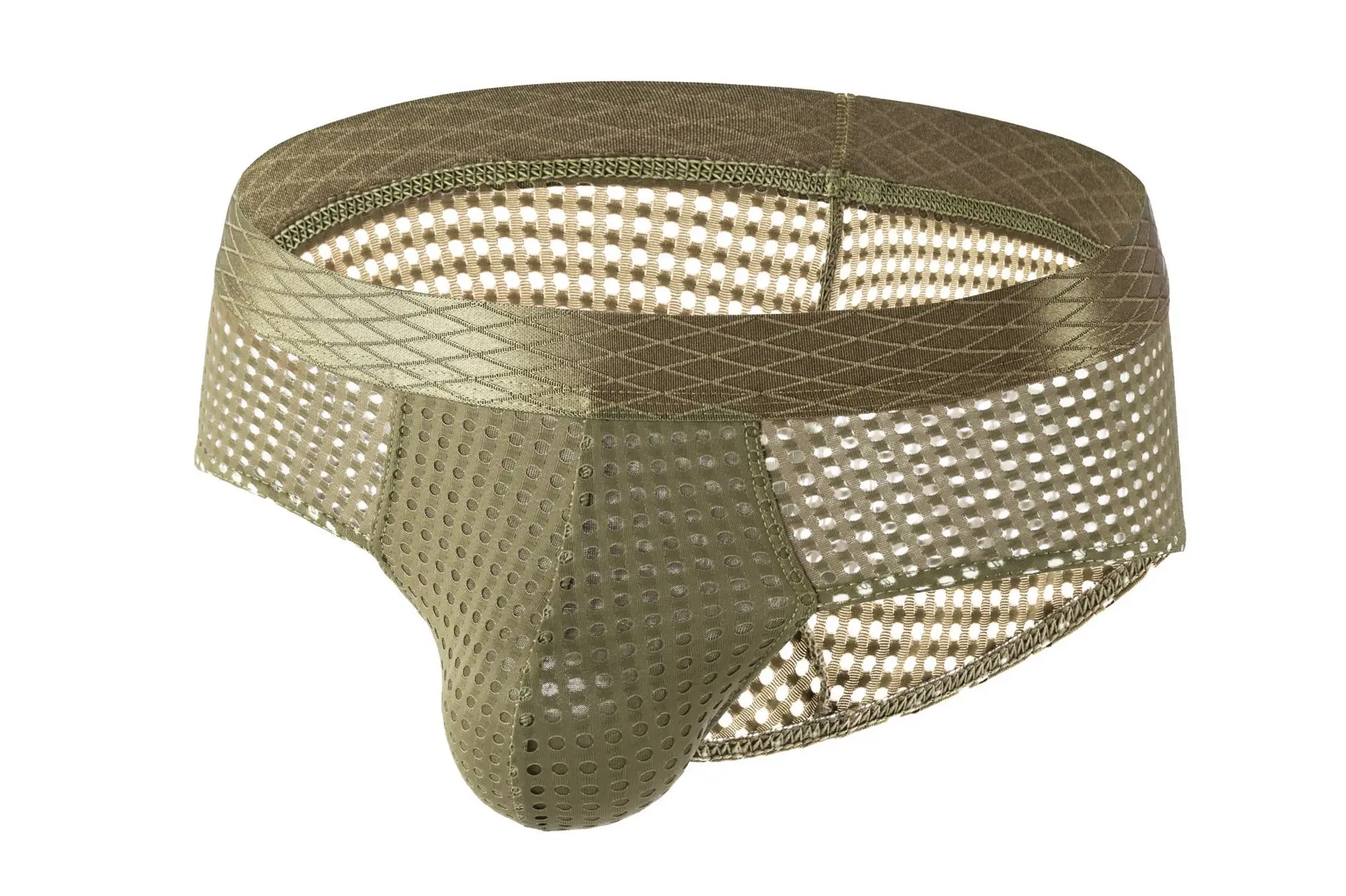 

Mesh Bulge Brief for Men Sexy U Convex Pouch Underwear High Elastic Quick Dry Cool Feel Breathale Cozy Sports Panties Underpants