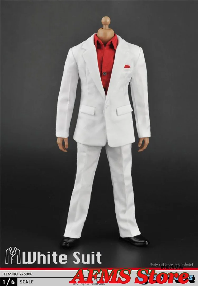 1/6 Men\'s Formal Business Suit Blazer Pants Classic Retro Dolls Jackets Clothes Set For 12Inch Action Figure Soldier Body Model
