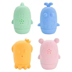 Cute Animals Bathtub Fun Play Swimming Pool Toy  Toddler Water Toys Swim Bathroom Baby Silicone Sprinkler For Kids Party Boys