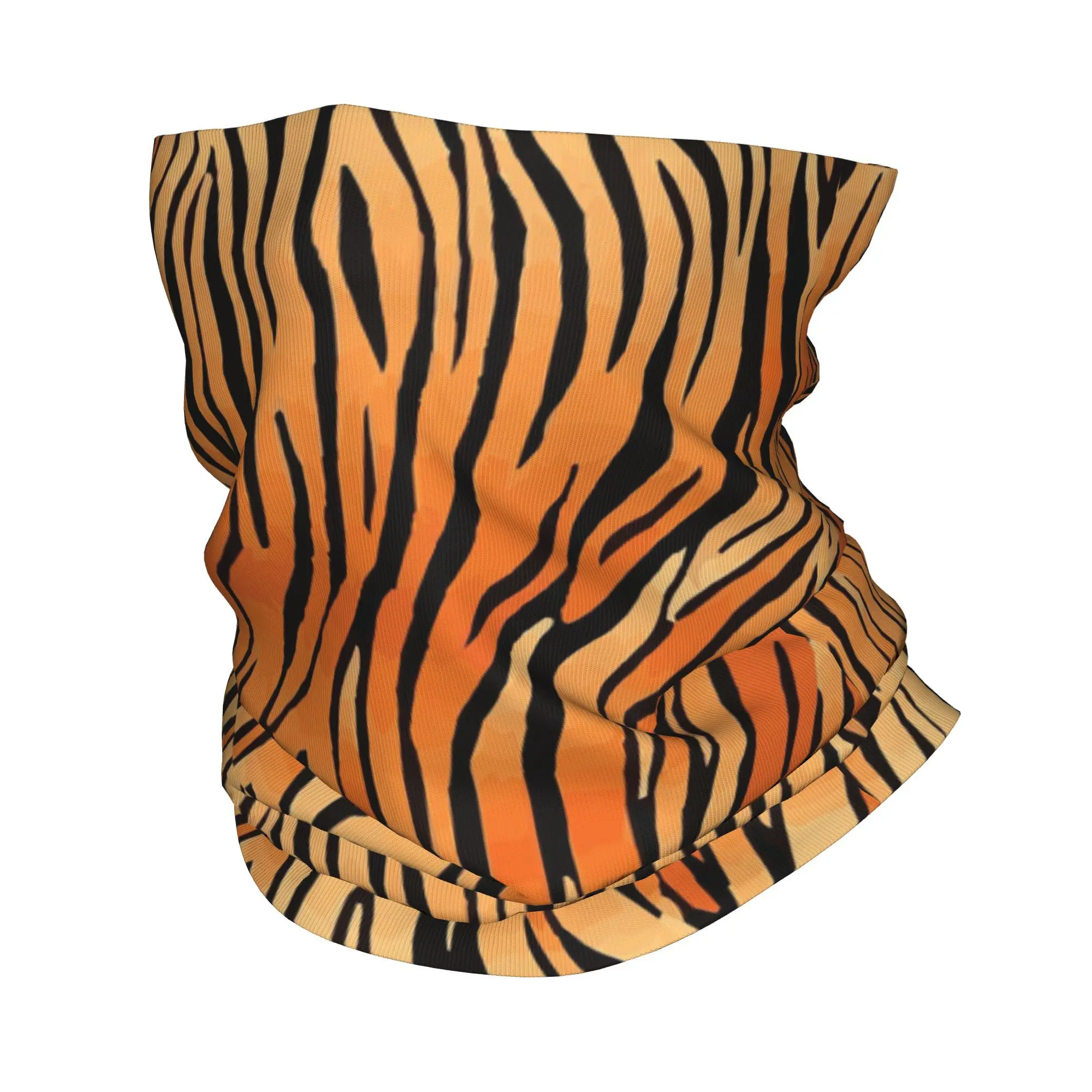 البنغال النمر الحيوان باندانا الرقبة الجراب مطبوعة التفاف قناع وشاح متعدد الاستخدام أغطية الرأس ركوب للرجال النساء الكبار تنفس