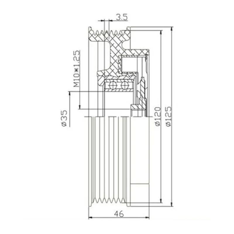 エアコンコンプレッサークラッチプーリー,ref: 7seu17c,メルセデスmb,メルセデスベンツ,S-CLASS,w221,s280,s300,s350,s500,22307711,7seu17c