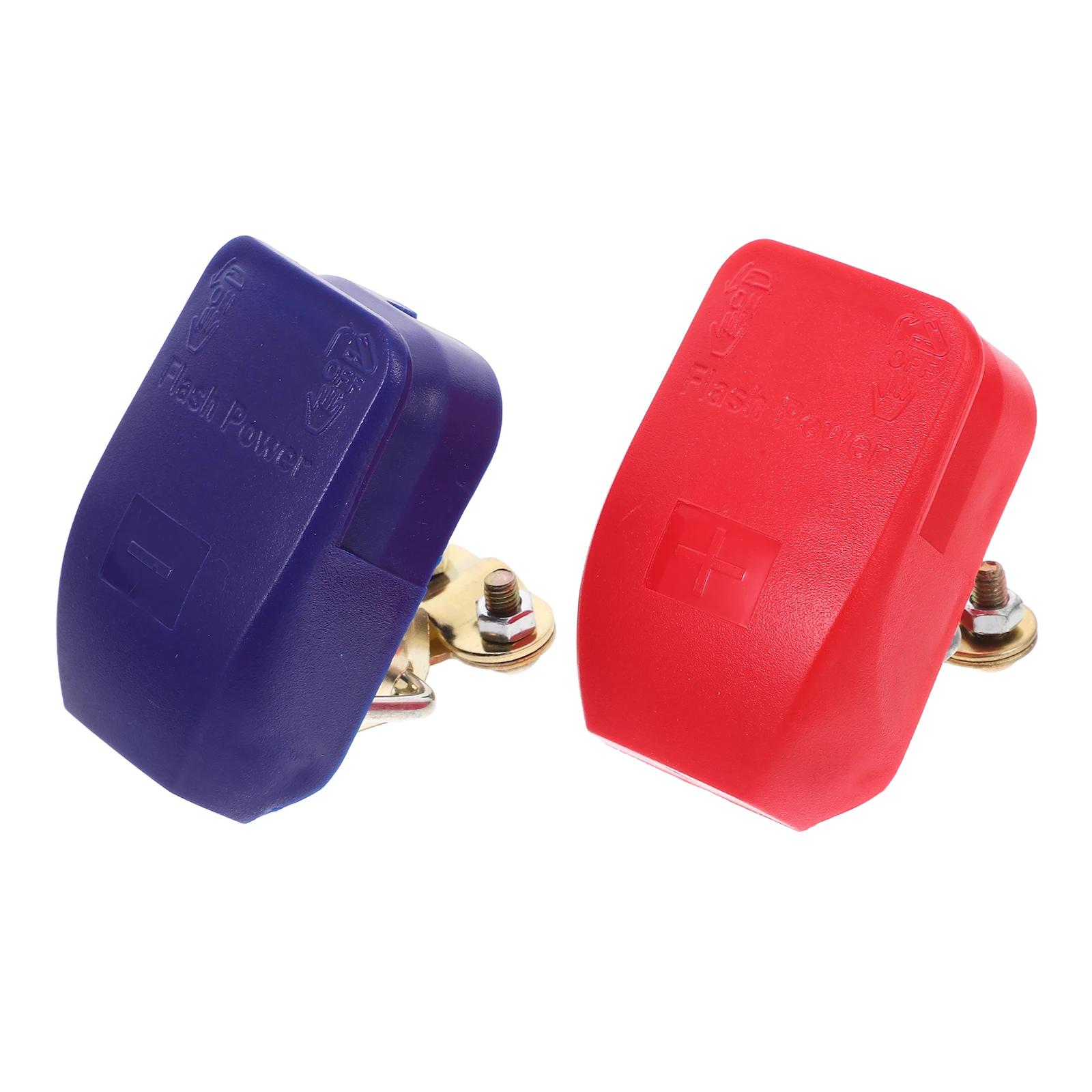 

2 PCS Connector Pile Clamp Terminals Clamps Clips for Car Storage Quick