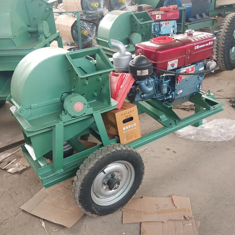 Diesel Wood Crusher Machine Hammer Mill Crusher Price Wood Chipper Grinder Sawdust Making Machine