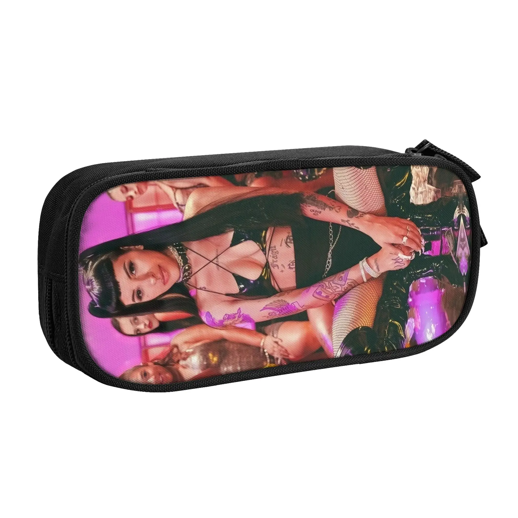 Cazzus Argentine rapper  Kawaii Pencil Case Girl Boy Big Capacity  Pencil Bag Pouch Students Stationery