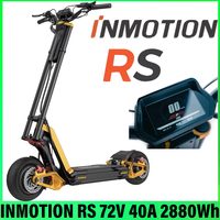 INMOTION RS Electric Scooter 20S8P 72V 40A 2880Wh Transforming E-Scooter 11inch 2880Wh IP67 Hydraulic Skateboard