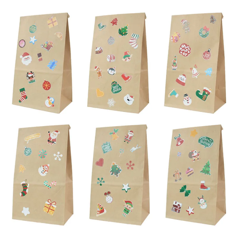 

Customizable Food Safe Biodegradable Recycled Kraft Paper Bag For Sandwich Bread Packing Bags With DIY Sticker Seal A369