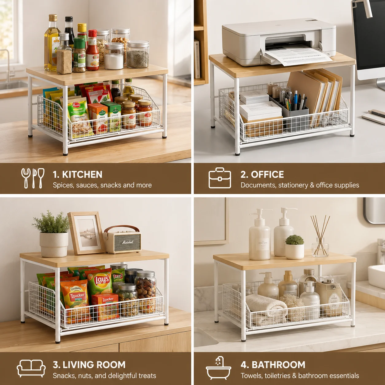 Stojak na mikrofalówkę z szufl – Kitchen Baking Essentials recenzja i cena