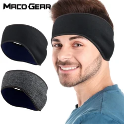 Winter Thermal Fleece Headbands Bandana Ear Warmer Sports Sweatbands Outdoor Running Fitness Skiing Windproof Elastic Headwear