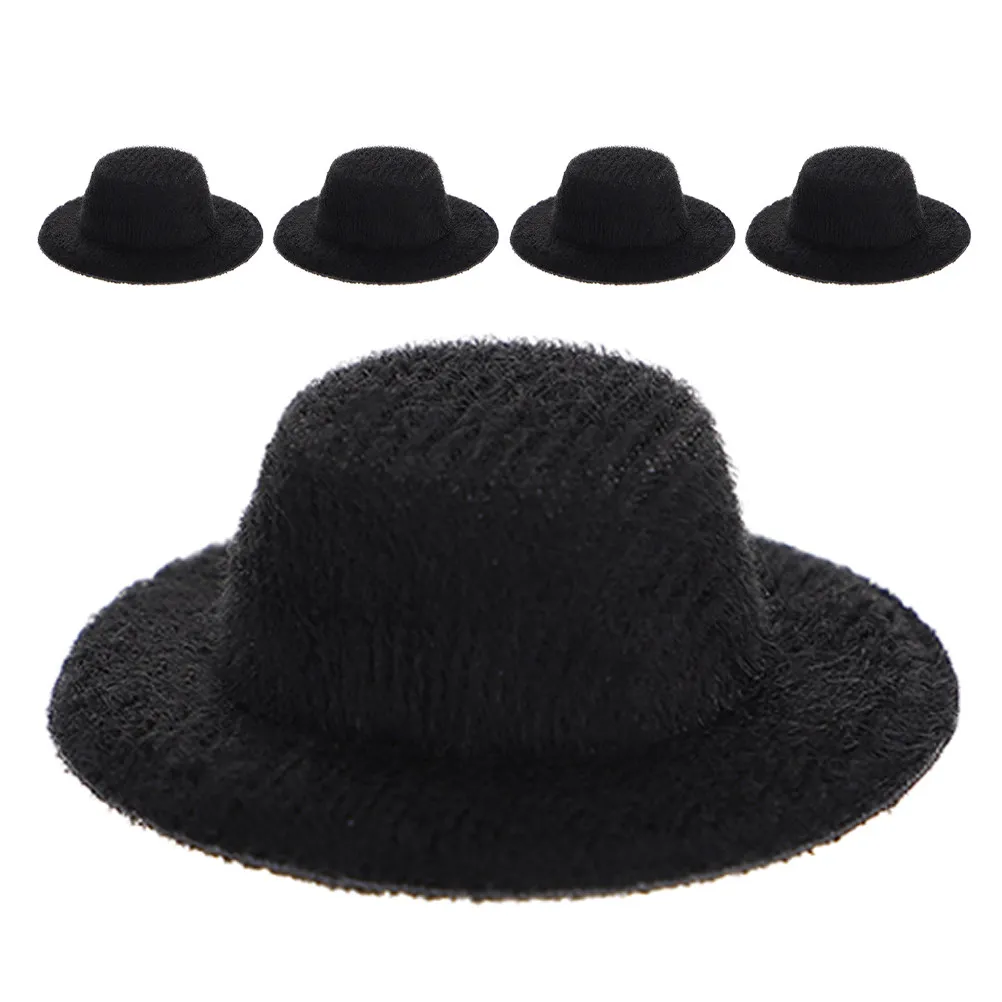 5Pcs Mini Top Hats Fabric Lightweight Miniature Hats for Handmade Accessories Party Decor Mini Hat Russian Banya Hat