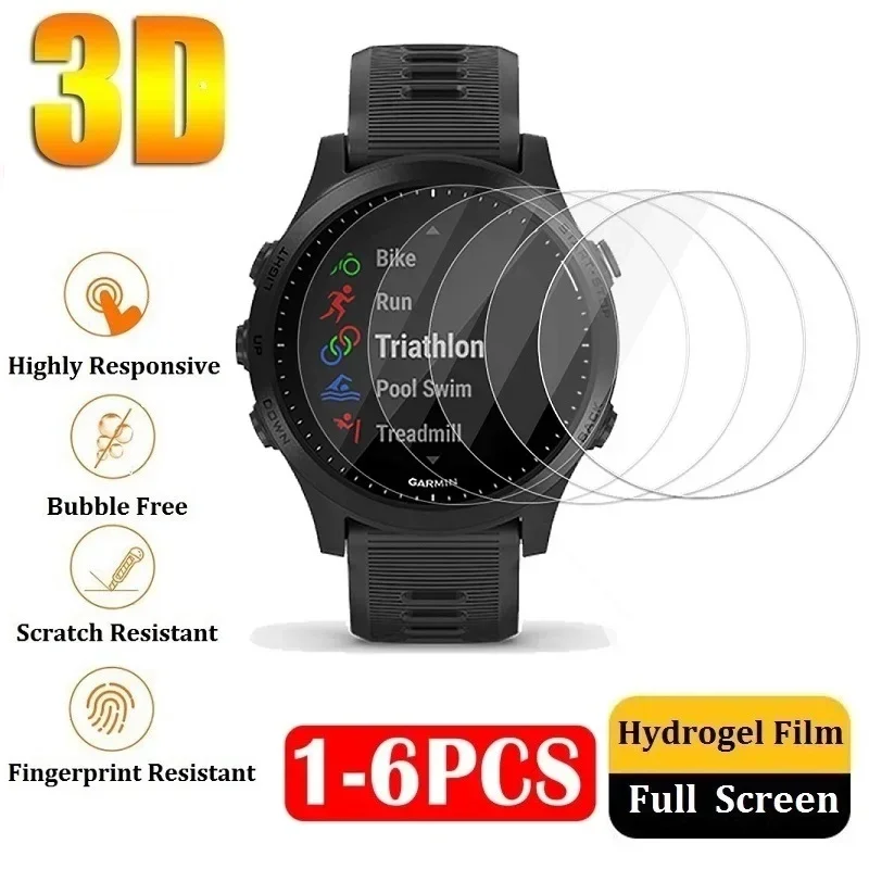 

Protective Hydrogel Film on Watch Garmin Forerunner 255 245 935 945 955 965 265 735 745 645 235 165 55 45 Screen Protector Foil