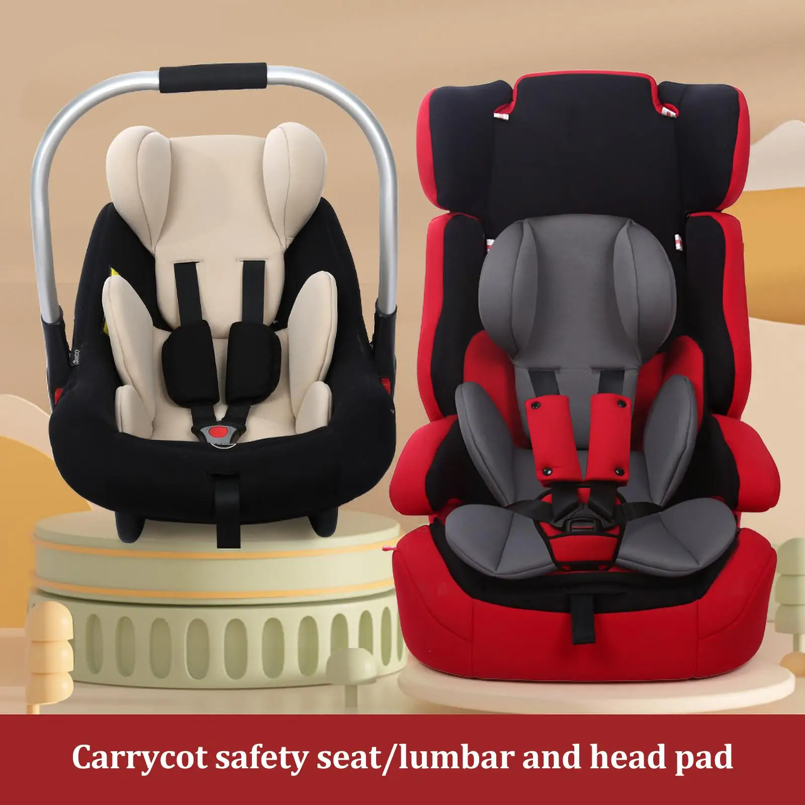 Baby Head Support for Car Seat Baby Body Support Car Insert Kids Vehicle Neck Support for Travel Interior Road Trip Swing view 5