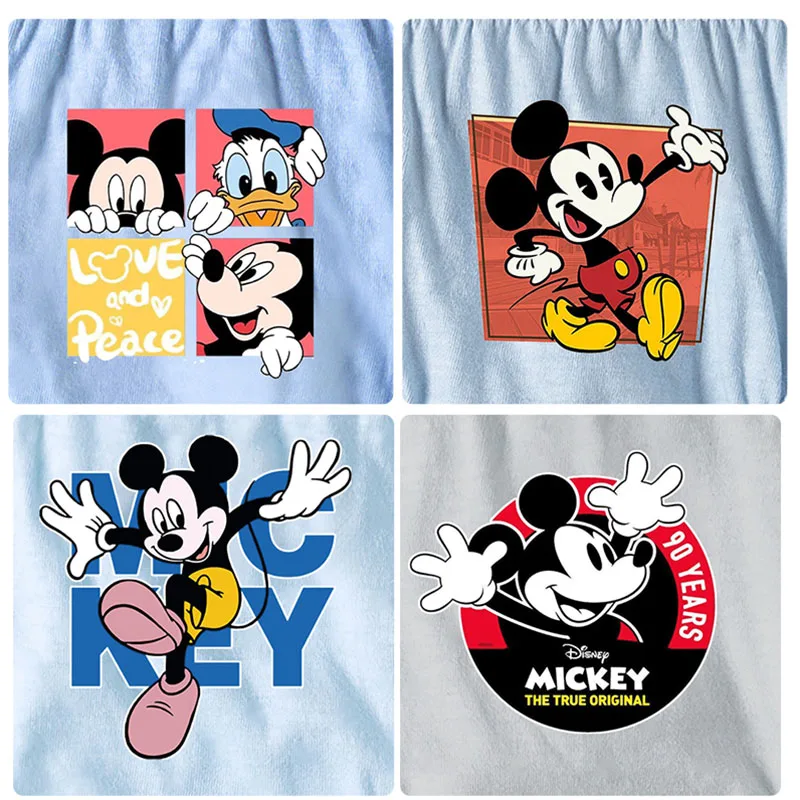 5-Piece Cotton Children Triangle Underwear Cartoon Mickey Mouse Character Boxed Briefs For Boys 2-13T Breathable Kids Shorts