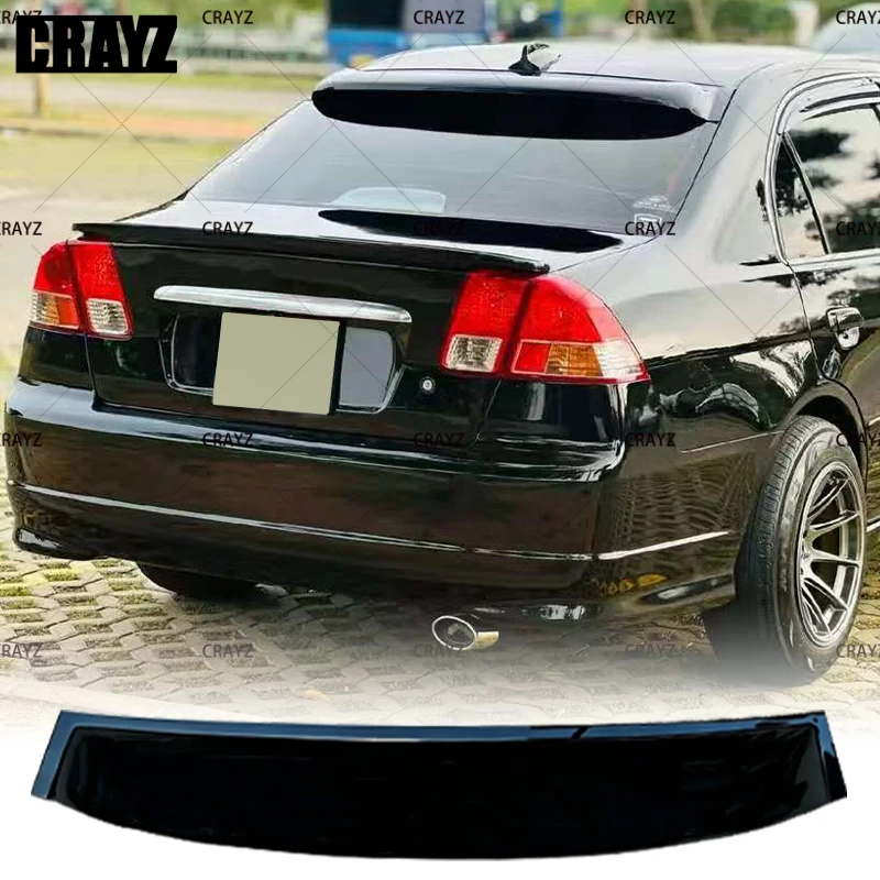Suitable For The 2001-2005 Civic Roof Wing ES5 ES7 CIVIC 4 Door Rear Glass Becoration Rear Windshield Fixed Wing Spoiler