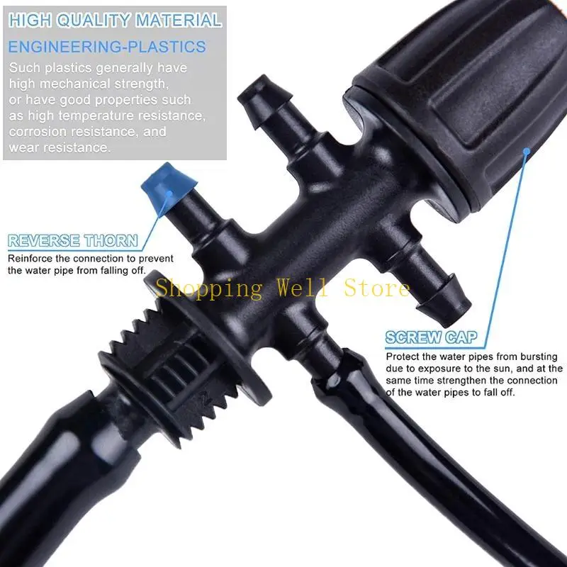 KX4B Drip Irrigation Barbed 10 Pieces 1/2 Inch to 1/4 Inch Adapter Irrigation Tubing Connector for Home Garden Barbed