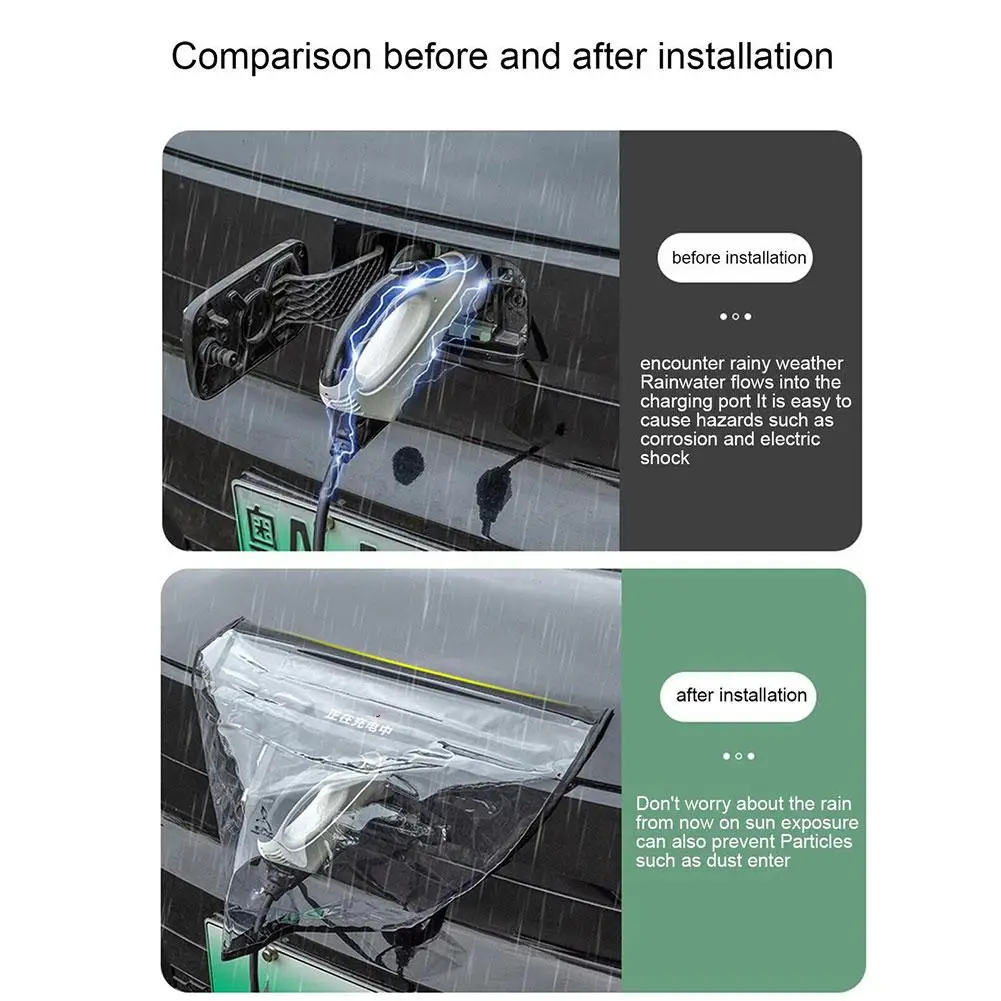 Ev Ladegerät Stecker abdeckung Universal outdoor Regenschutz staub dichte Abdeckung für neue Energie Elektro fahrzeuge Autozubehör