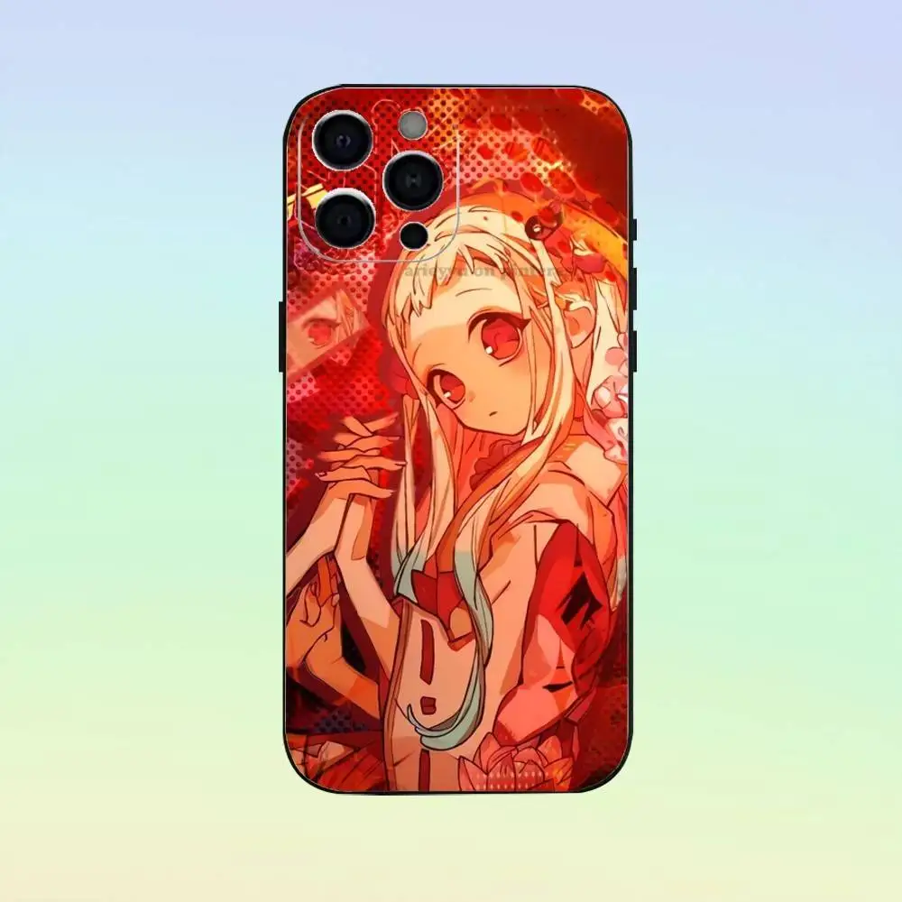 Custodia per telefono Y-yashiro Nene per iPhone 17,16,15,14,13,12,11, cover nera in morbido silicone