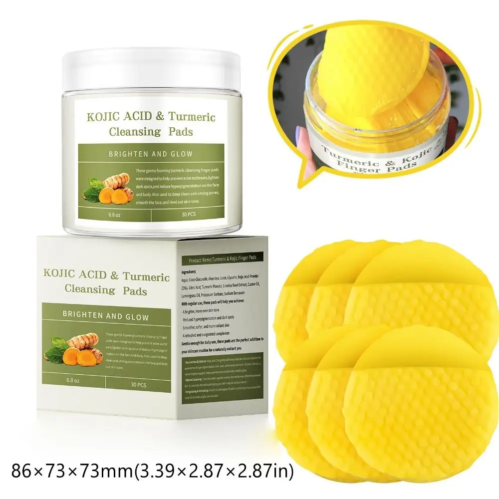 for Facial Cleansing Turmeric Cleansing Pads Helps Balance Skin Oil with Pocket Style Natural Turmeric Face Cleansing Pads