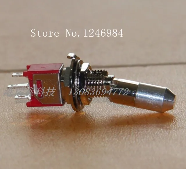 [SA]Taiwan Deli Wei TS-4-LK interlocking two tranches M6.35 tripod single anti-error latch neck small toggle switch Q2--20pcs/lo