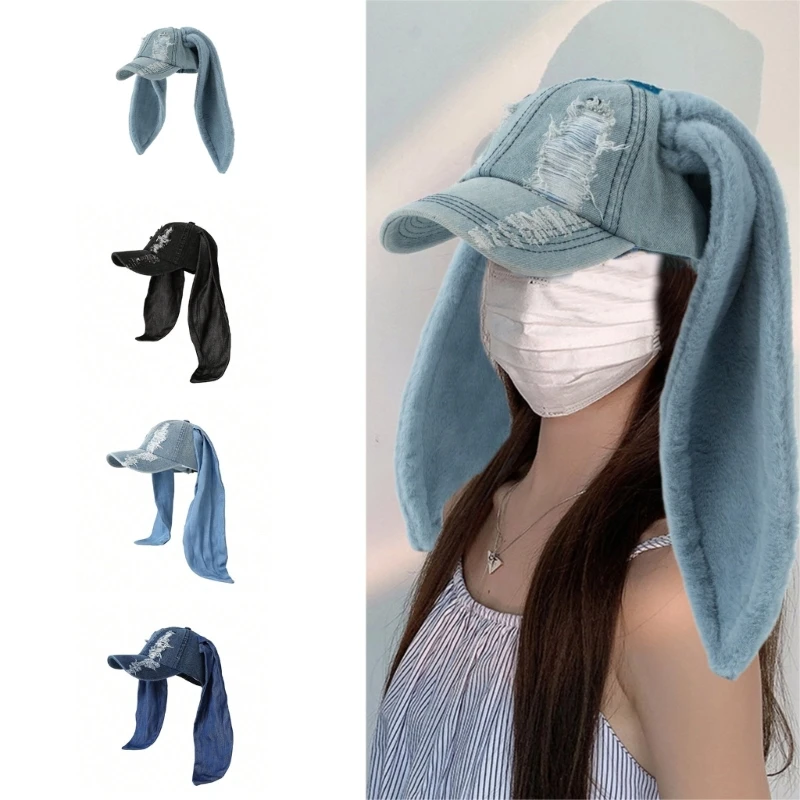 

Subculture Sports Hat Long Ear Baseball Hat Rabbit Ears Modern for Workout Dropshipping