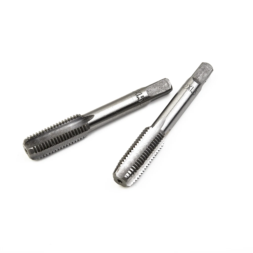 

1 Pair Right Hand Thread Tap Straight Fluted Fine Threaded Metric Hand Tap M14 M16 M20 1.5mm Pitch High Speed Steel Tool