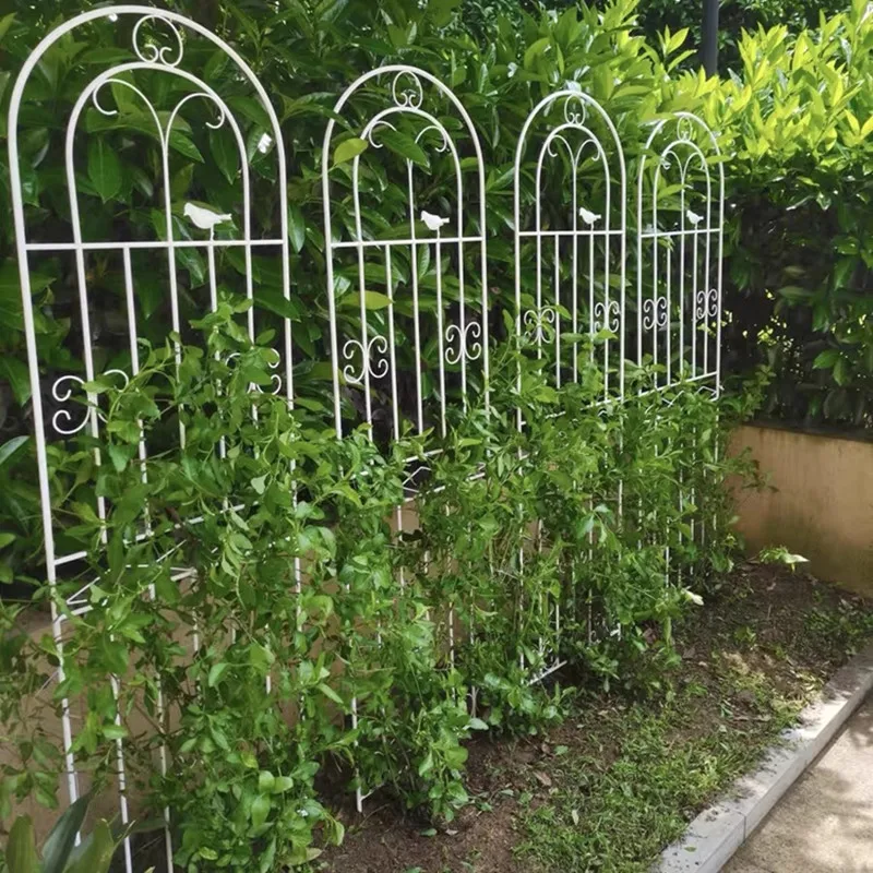 5Pcs/Lot Outdoor Garden Decoration Iron Shed Frame Plant Rattan Climbing Trellis Courtyard Fencing Stand Flower Rack