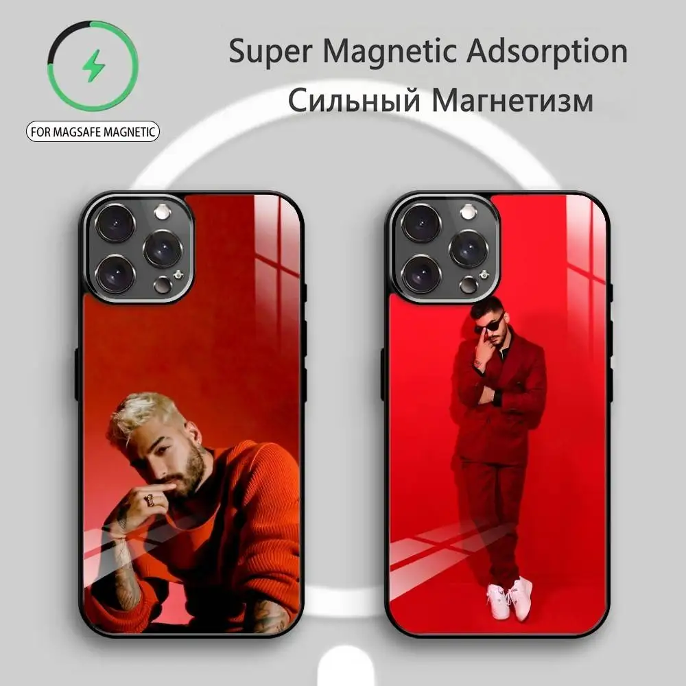 

S-Singer M-Maluma P-Pelon Phone Case For iPhone17,16,15,14,13,12,11 Plus,Pro Max Magnetic For Magsafe Wireless Charging