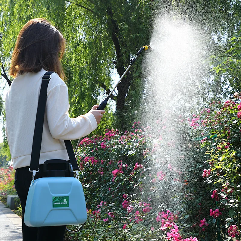 agricultural small high-pressure water gun, flower watering, medicine spraying, disinfection, charging, spraying kettle