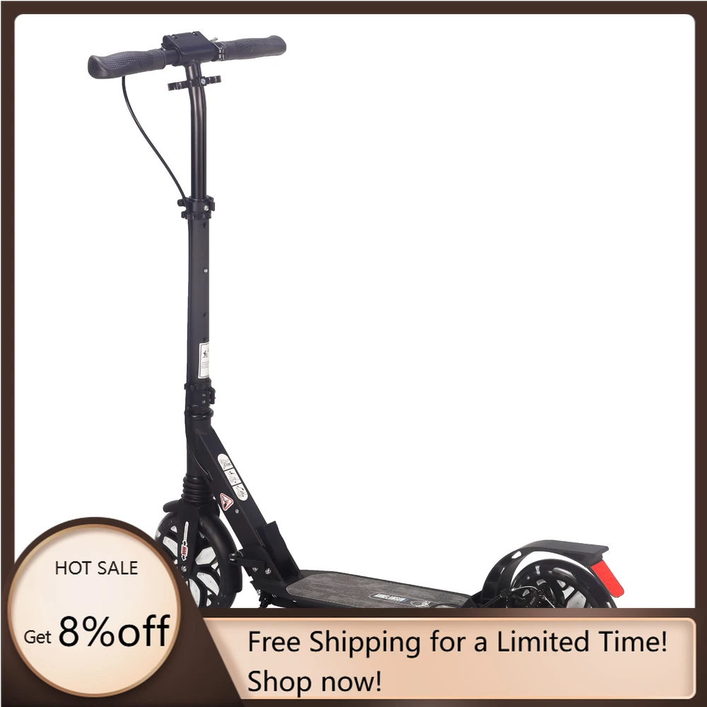 STLF Big Wheel Foot Kick Scooter   with Hand Brake High Quality Scooter With Flash Wheel