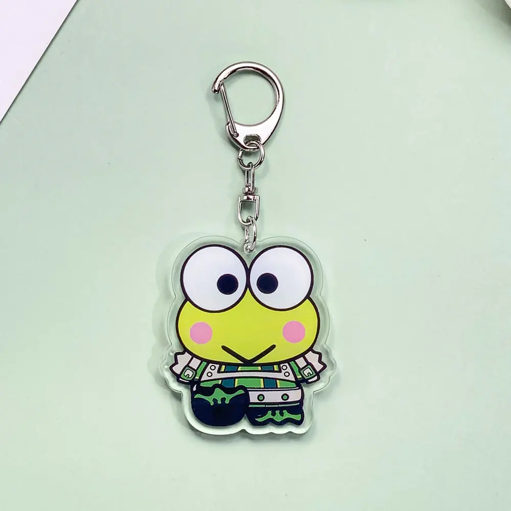 سانريو بطلي الأكاديمية سلسلة مفاتيح مصنوعة من الأكريليك اكسسوارات مضحك حقيبة سحرية سيارة على ظهره قلادة الإبداعية كيرينغ هدايا للأصدقاء