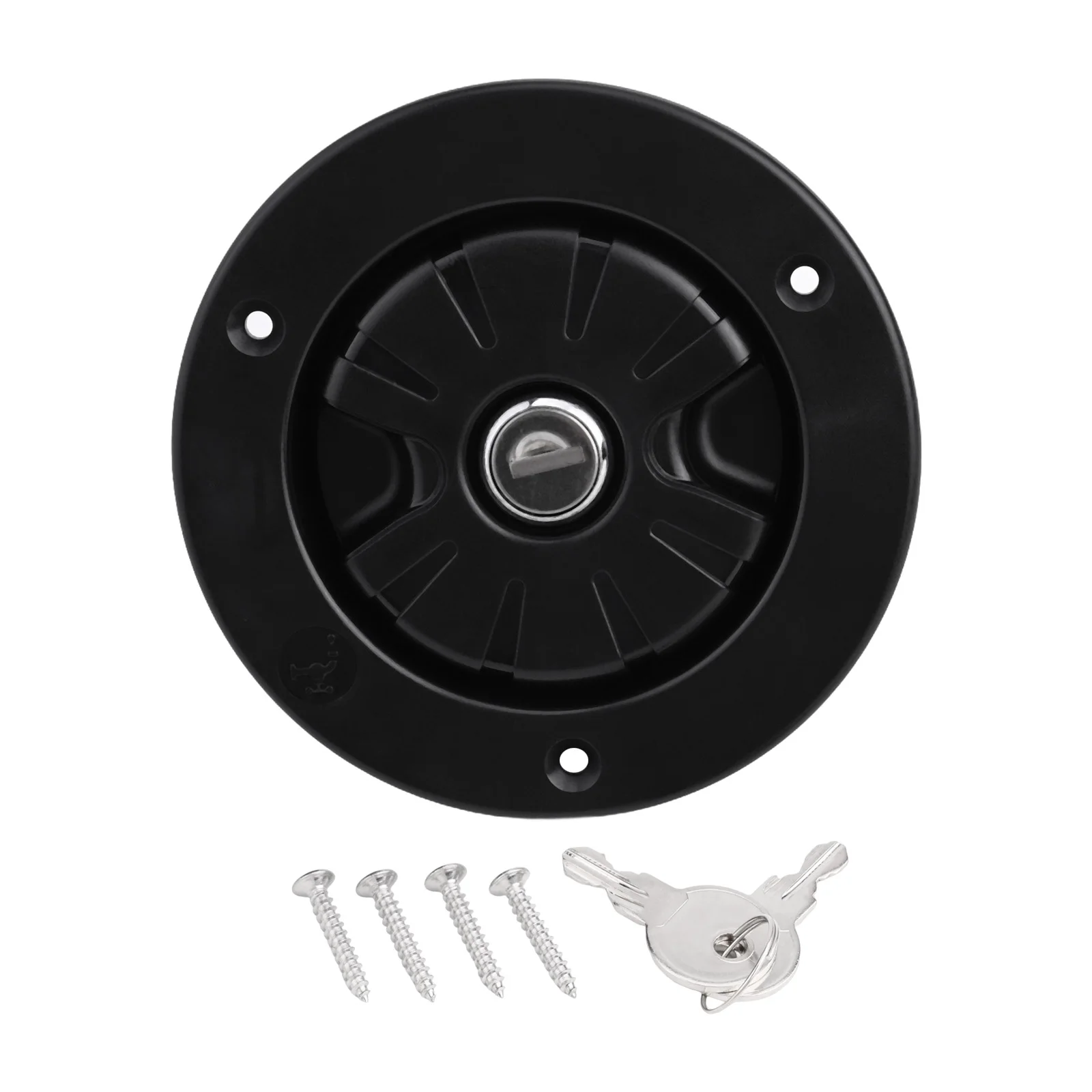 Gravity Fresh Water Fill Hatch Inlet Filter with Lockable Cap for RV Boat Camper Trailer and 40mm Barn Connection
