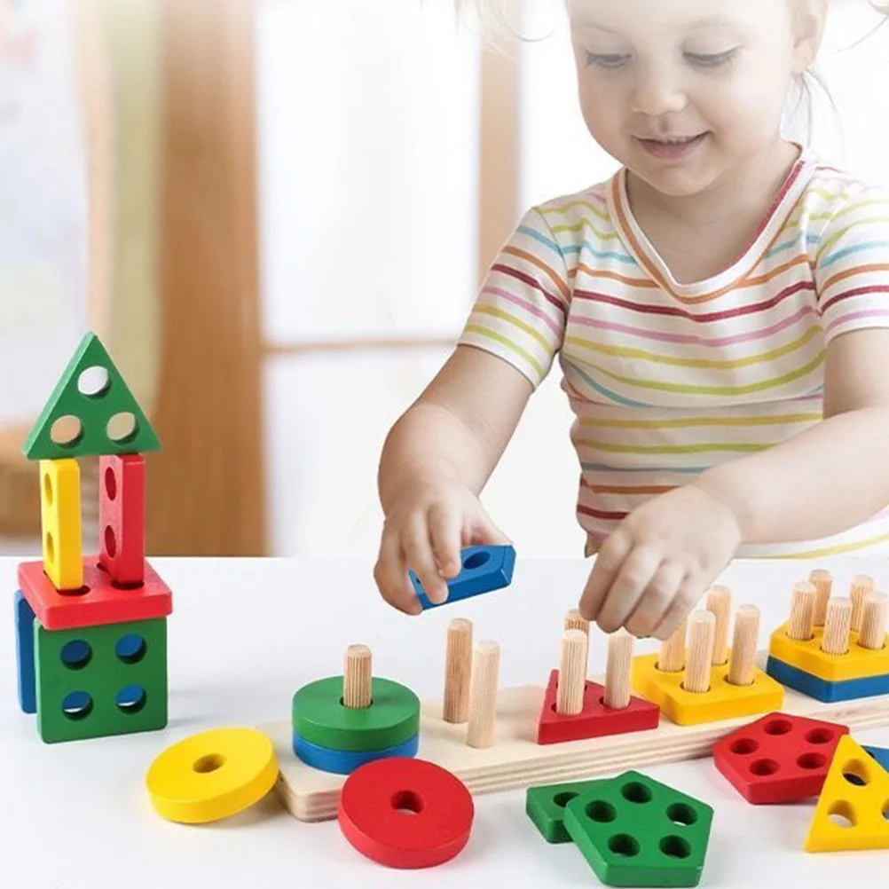 1 مجموعة 1 مجموعة فارز شكل خشبي للأطفال الصغار اللون مطابقة الطفل كتل تعليمية مرحلة ما قبل المدرسة التعلم الصغار شكل فارز #3