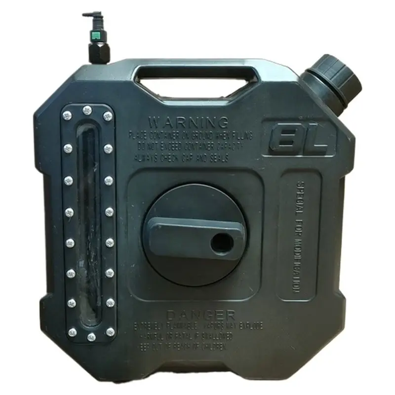 【LDHL】Spare Fuel Container 8L, Portable Fuel Can,Visible Fuel Level, For Off-Road SUV Outdoor Adventure