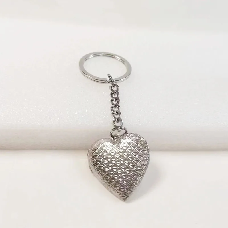 100% الفولاذ المقاوم للصدأ مفتاح سلسلة واي فاي مقياس القلب المنجد قلادة النساء الرجال DIY بها بنفسك حقيبة سلاسل للعائلات وأفضل الأصدقاء مجوهرات #2