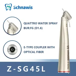 Dental Surgical Handpiece 1:3 Increasing High Speed Head Implant Red Ring 45 Degree Angle  External Water Irrigation Dentistry