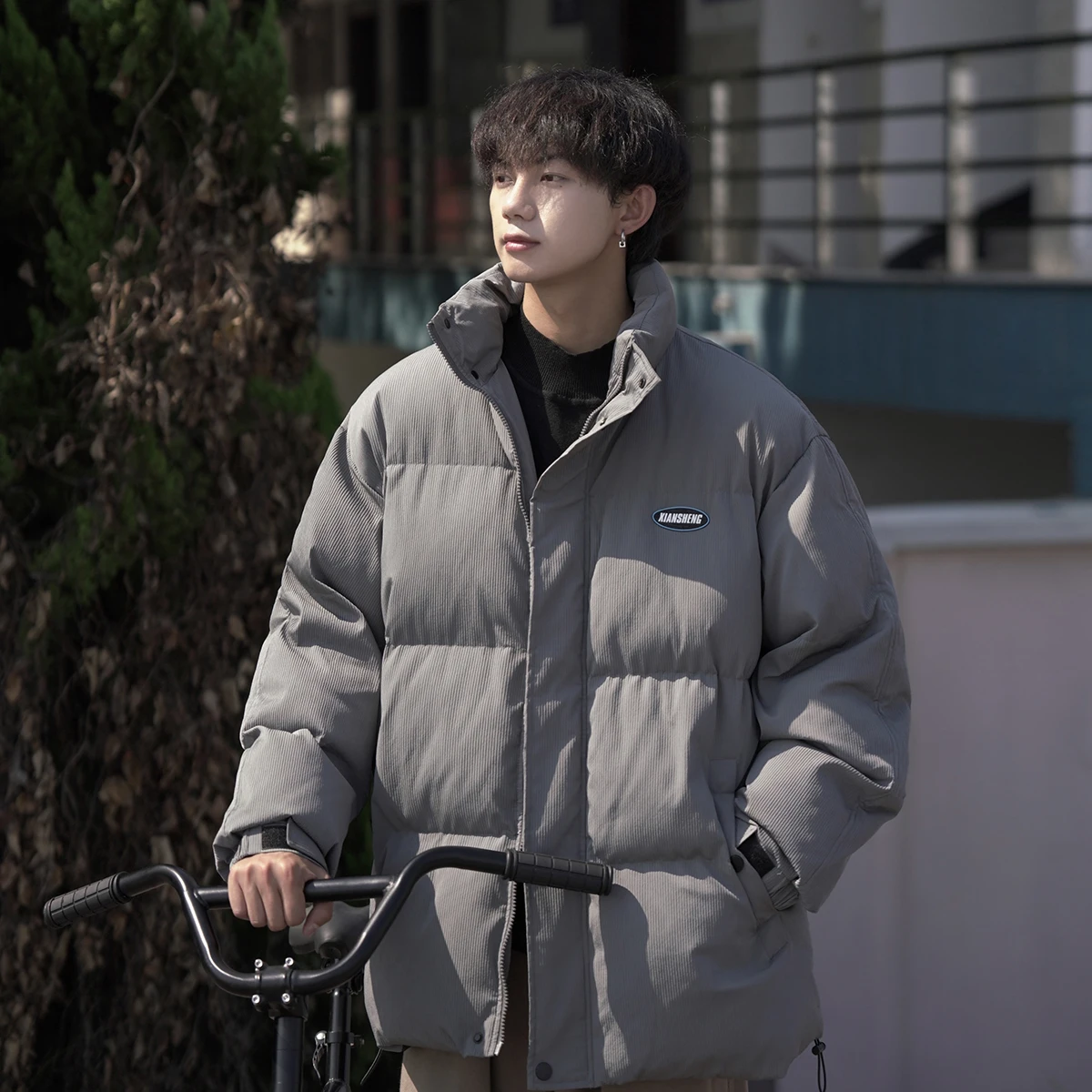 

Мужская утепленная хлопковая куртка на флисовой подкладке, зимняя теплая повседневная верхняя одежда, вельветовая винтажная модная брендовая молодежная одежда